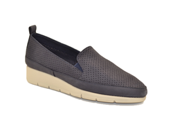 Slip-on comfortTech in nabuck punzonato Blu